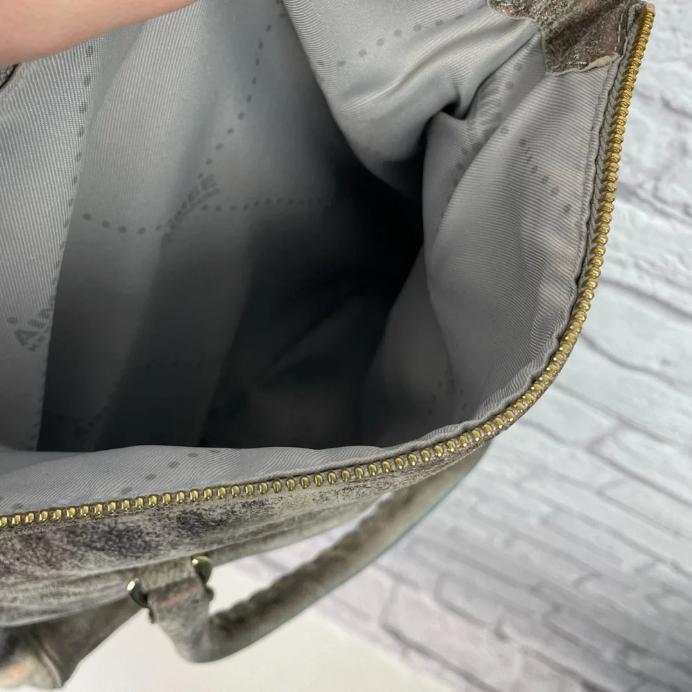 Aimee Kestenberg Leather Crossbody Satchel with Gold Hardware - Picture 12 of 12